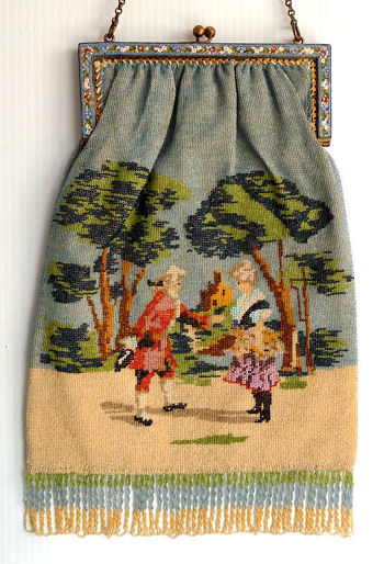 Figural Beaded Purse