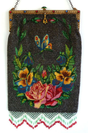 Figural Beaded Purse