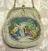 Figural Petitpoint Purse