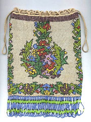 Floral Beaded Reticule