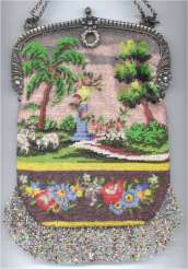 Continuous Figural/Scenic Beaded Purse
