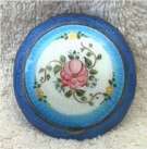 Carlsam Sterling Silver Blue Enamel Guilloche Compact