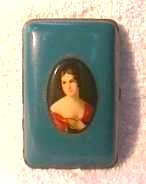 Mondaine Fully-fitted Vanity Case ~Portrait of Lady on Front~ Never Used!