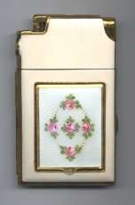 Mint Condition Marathon Enamel Guilloche Combination Compact-Lighter