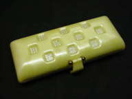 Yellow Jeweled Lucite Purse by Ilene