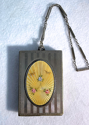 enamel Guilloche Vanity Case