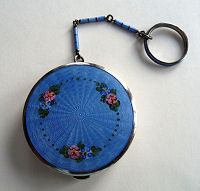 Sterling Silver Enamel Guilloche Tango