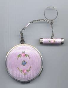 R and G Co. Sterling Silver Enamel Guilloche Tango