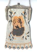 EXTREMELY RARE! Early Figural "El-Sah"  by Whiting and Davis featuring Horse & Rider