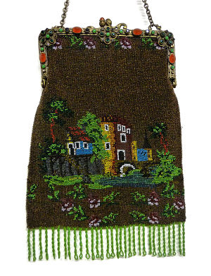 Scenic Beaded Purse