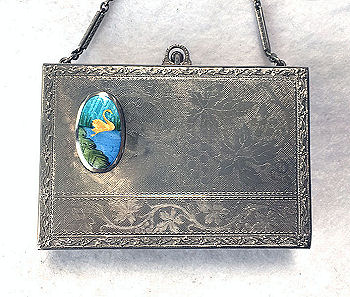 Enamel Guilloche Vanity Case