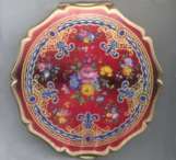 Stratton Red Chintz Compact