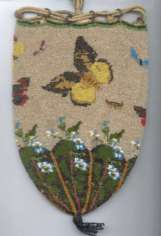 1800's Figural Butterfly Beaded Reticule
