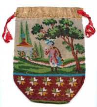 1800's Gentleman Caller Beaded Purse by Elizabeth Caldwell
