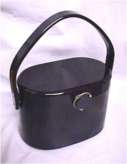 Rare Navy Blue Wilardy Lucite PUrse