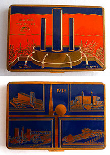 Bluebirds Enamel Guilloche Compact