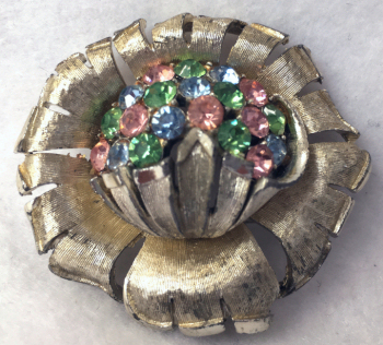 Coro Jeweled Brooch
