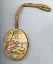 Figural Crewel Vanity Purse