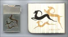 Elgin American Compact and Lighter Set