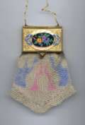 Whiting and Davis Enameled Vanity Purse