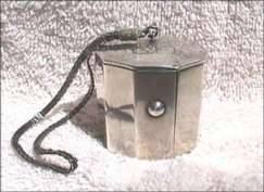 RARE Sterling Silver "Powder-Tier" Expanding Vanity Case with THREE Levels!