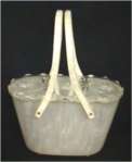 Rialto White Marble Bucket Purse
